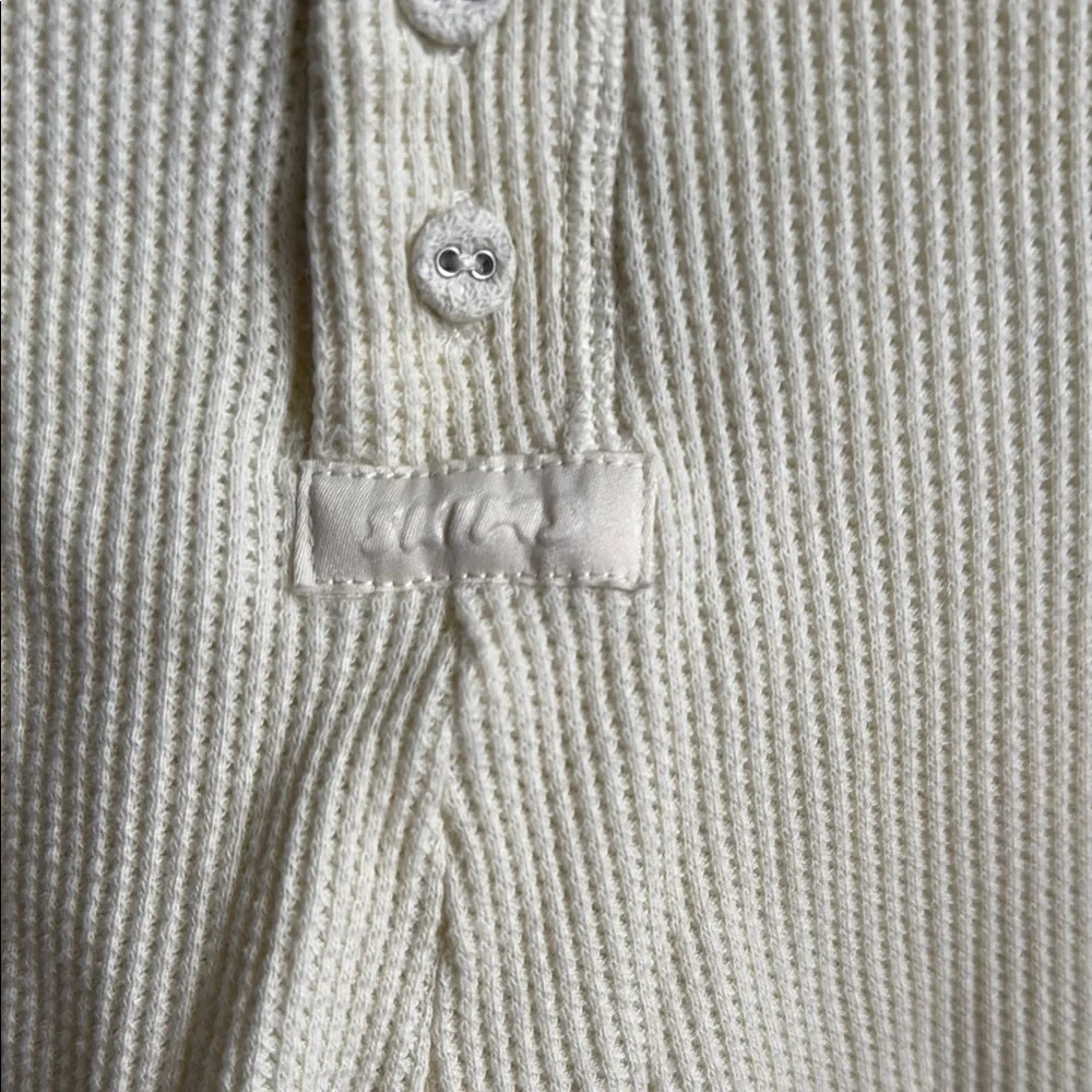 Skims Cream Waffle Short Sz M - Picture 3 of 4